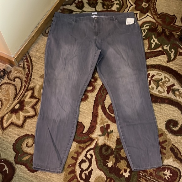 JACLYN SMITH Size 22W Lightweight Stretch Denim GRAY Cotton Blend $59 NEW - Picture 4 of 13